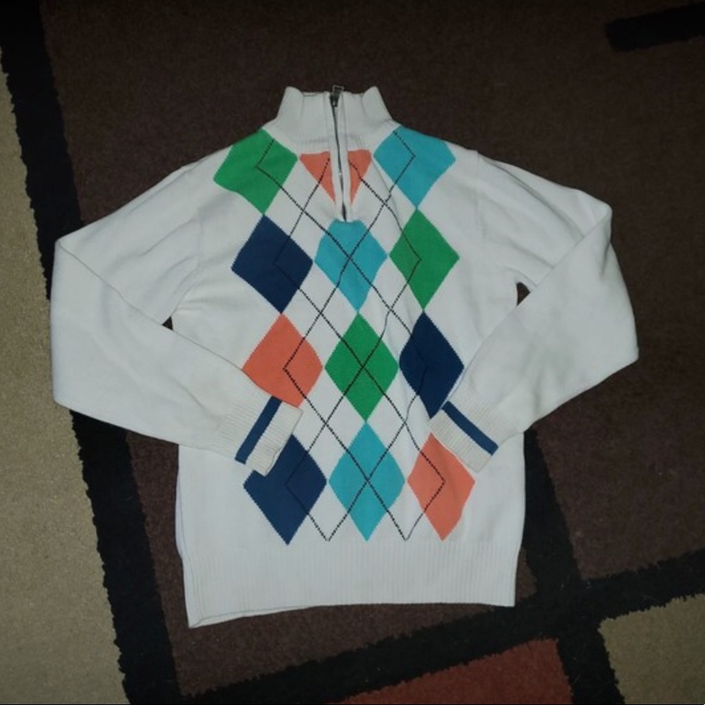 Boy’s The Children’s Place argyle sweater size 5/6 EUC